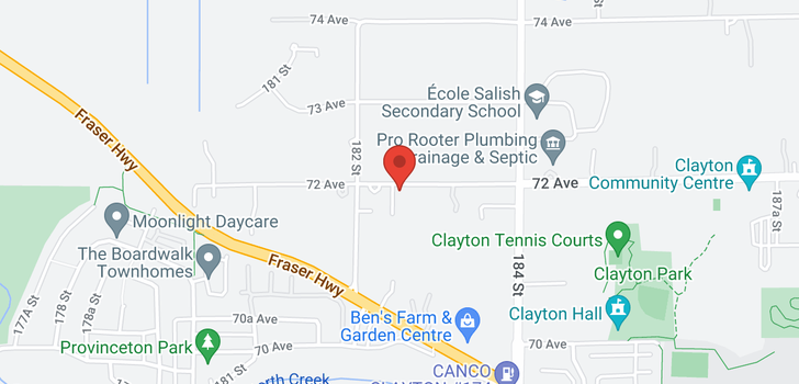 map of 18252 72 AVENUE